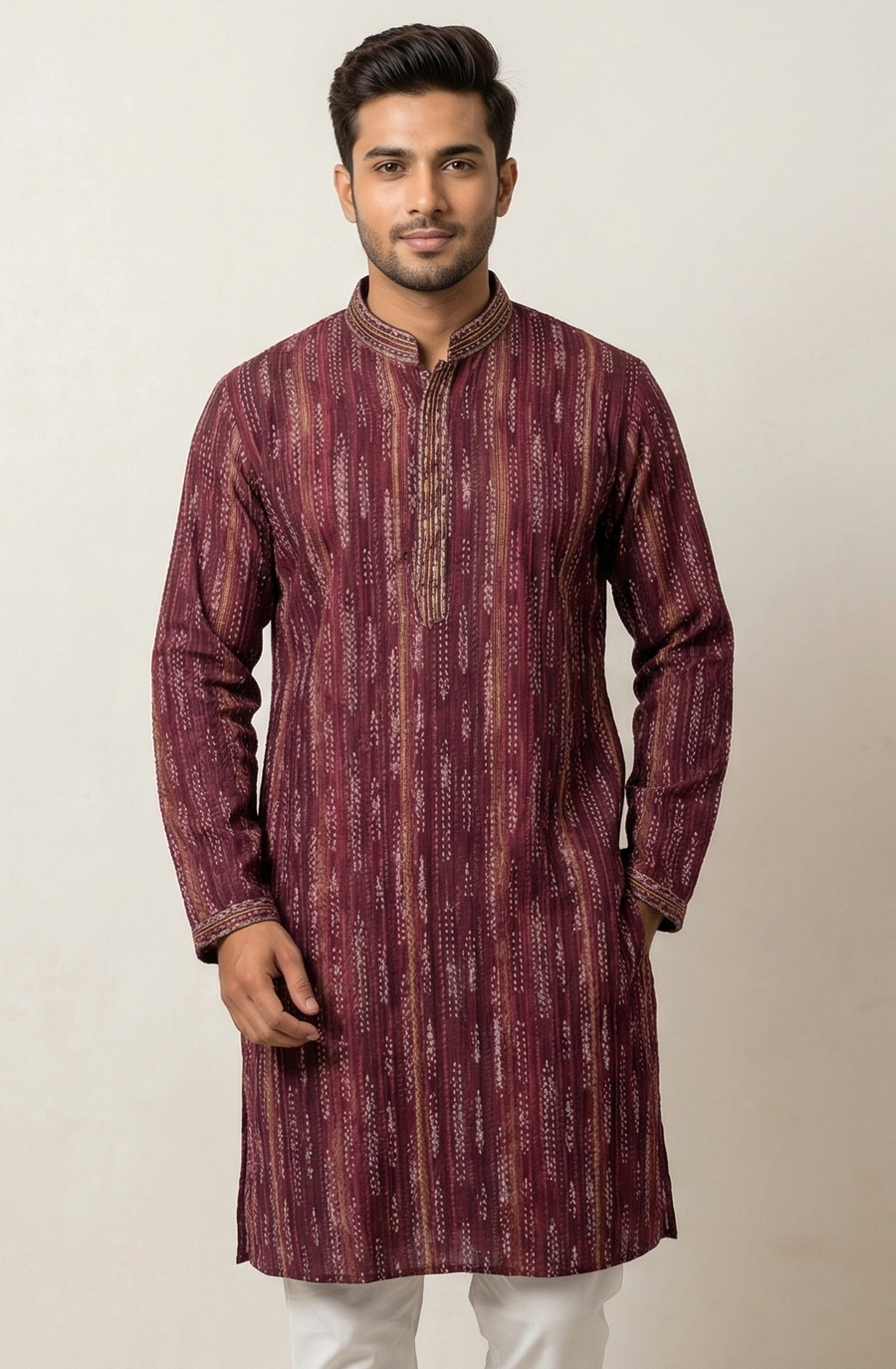 MLS PRINTED KURTA PAJAMA