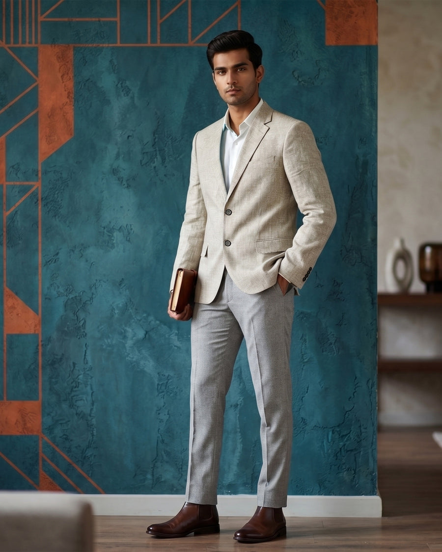 MLS LINEN COAT 1PC