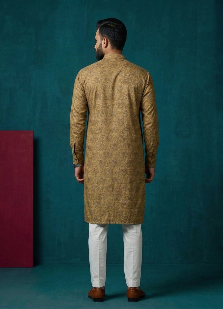 MLS PRINTED KURTA PAJAMA 2PCS