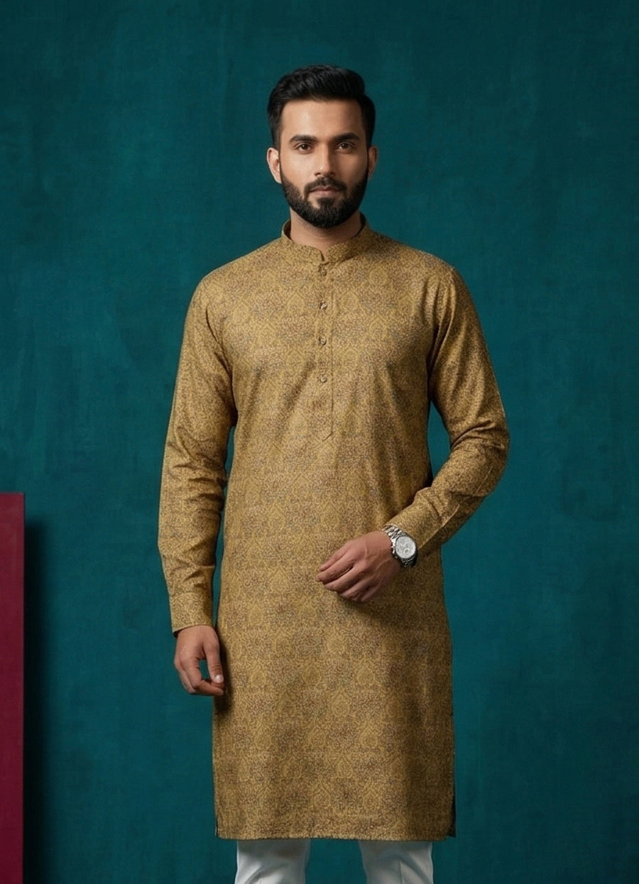 MLS PRINTED KURTA PAJAMA 2PCS
