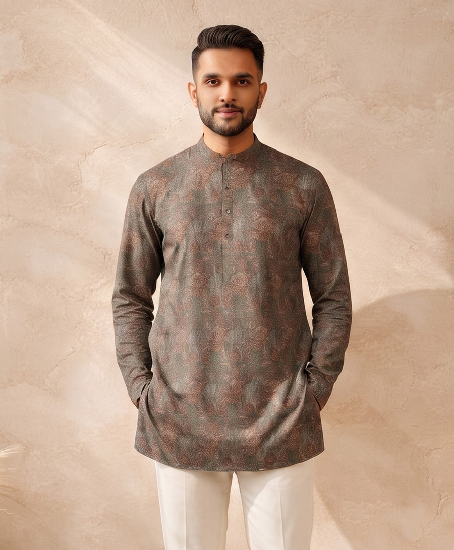 MLS PRINTED SHORT KURTA F/S