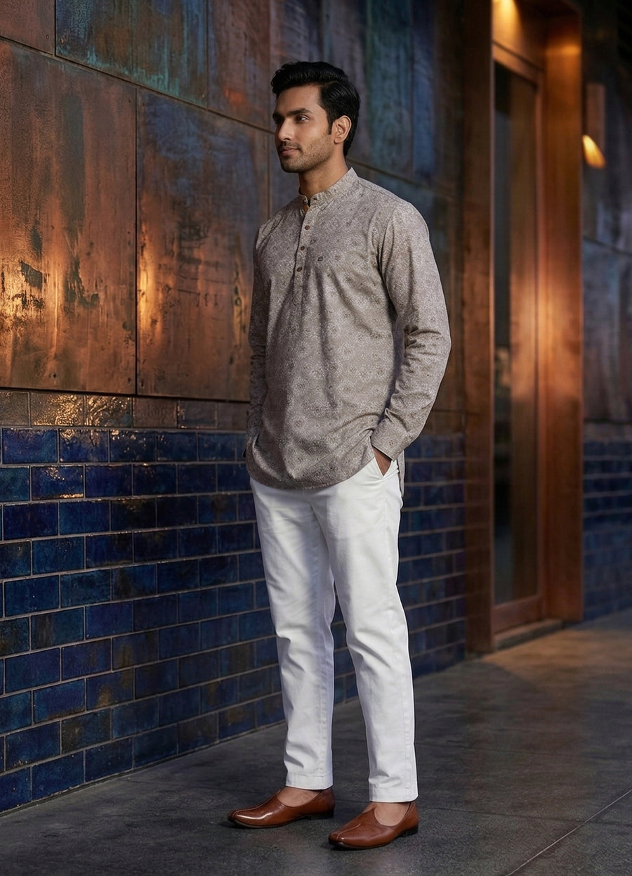 MLS PRINTED SHORT KURTA F/S