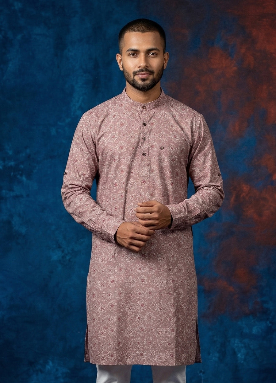 MLS PRINTED KURTA PAJAMA 2PCS