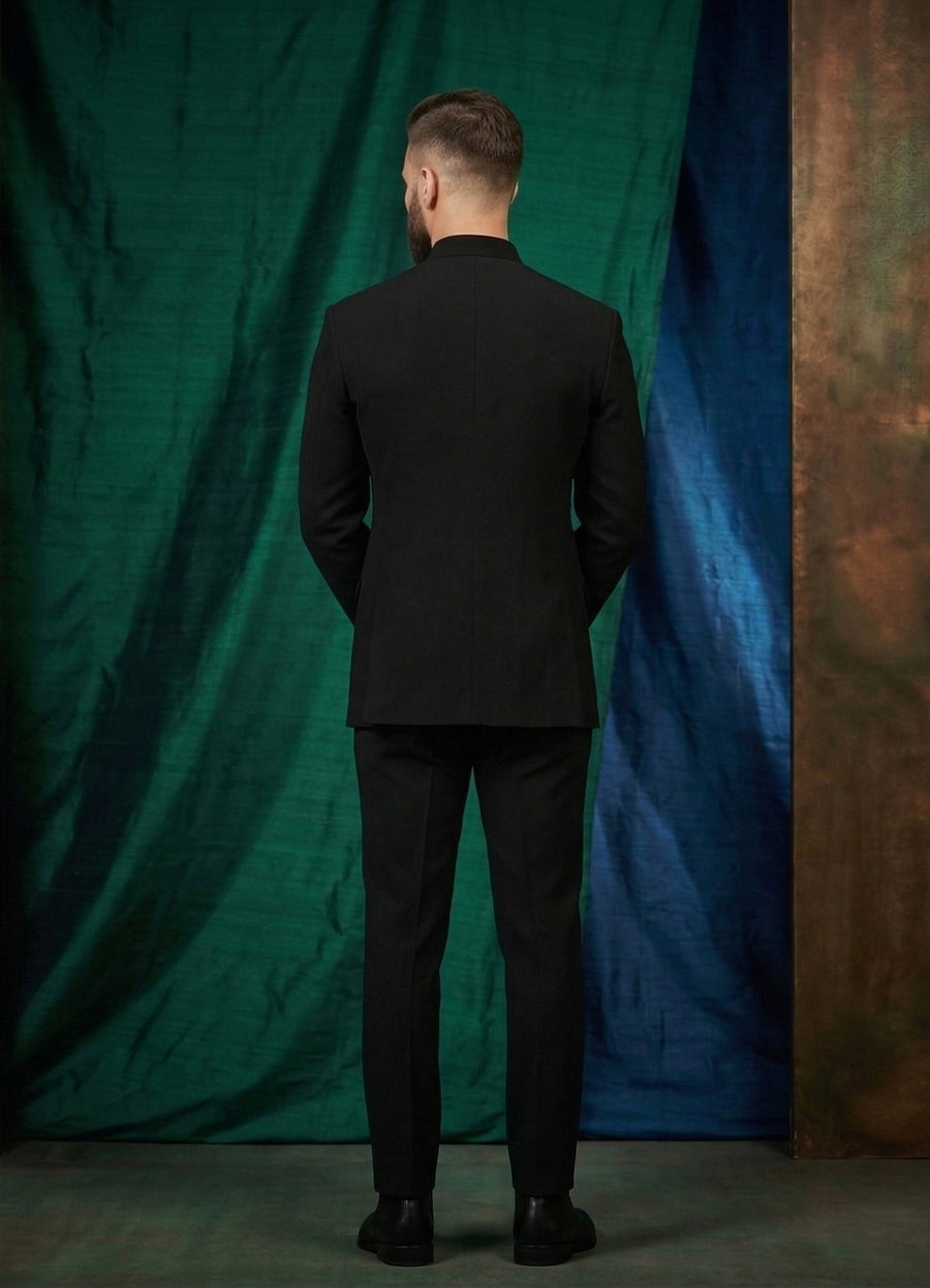 MLS EMBROIDERED JODHPURI SUIT 2PCS