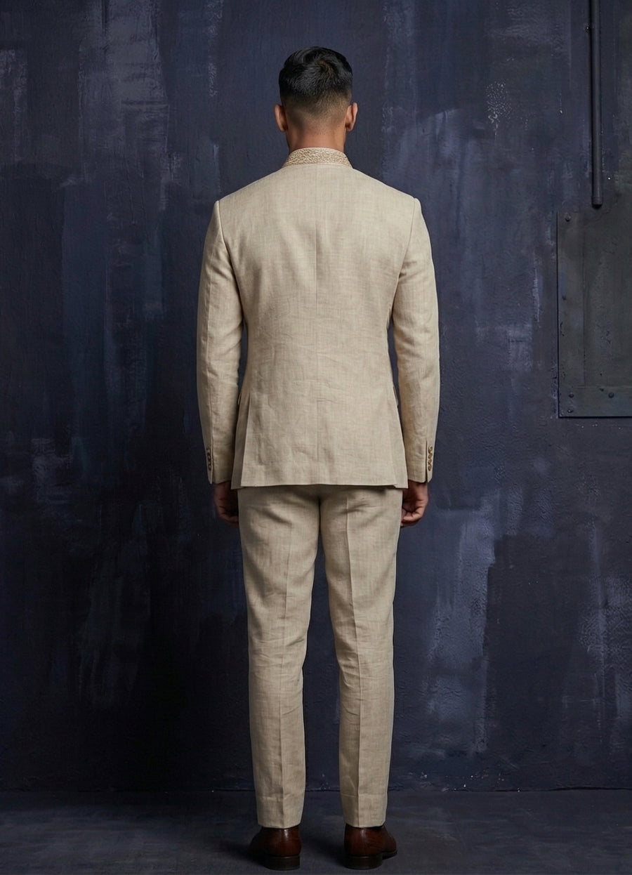 MLS EMBROIDERED JODHPURI SUIT 2PCS