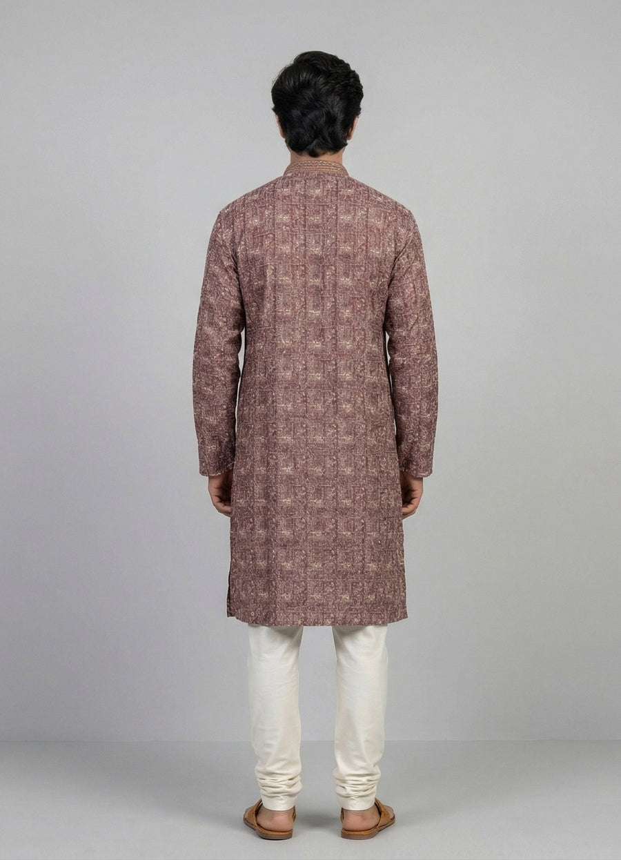 MLS PRINTED KURTA PAJAMA 2PCS