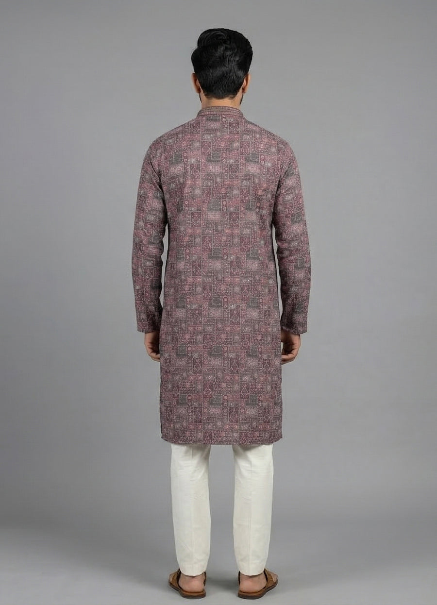 MLS PRINTED KURTA PAJAMA