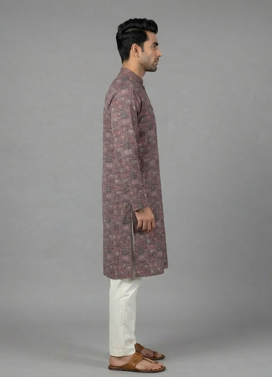MLS PRINTED KURTA PAJAMA
