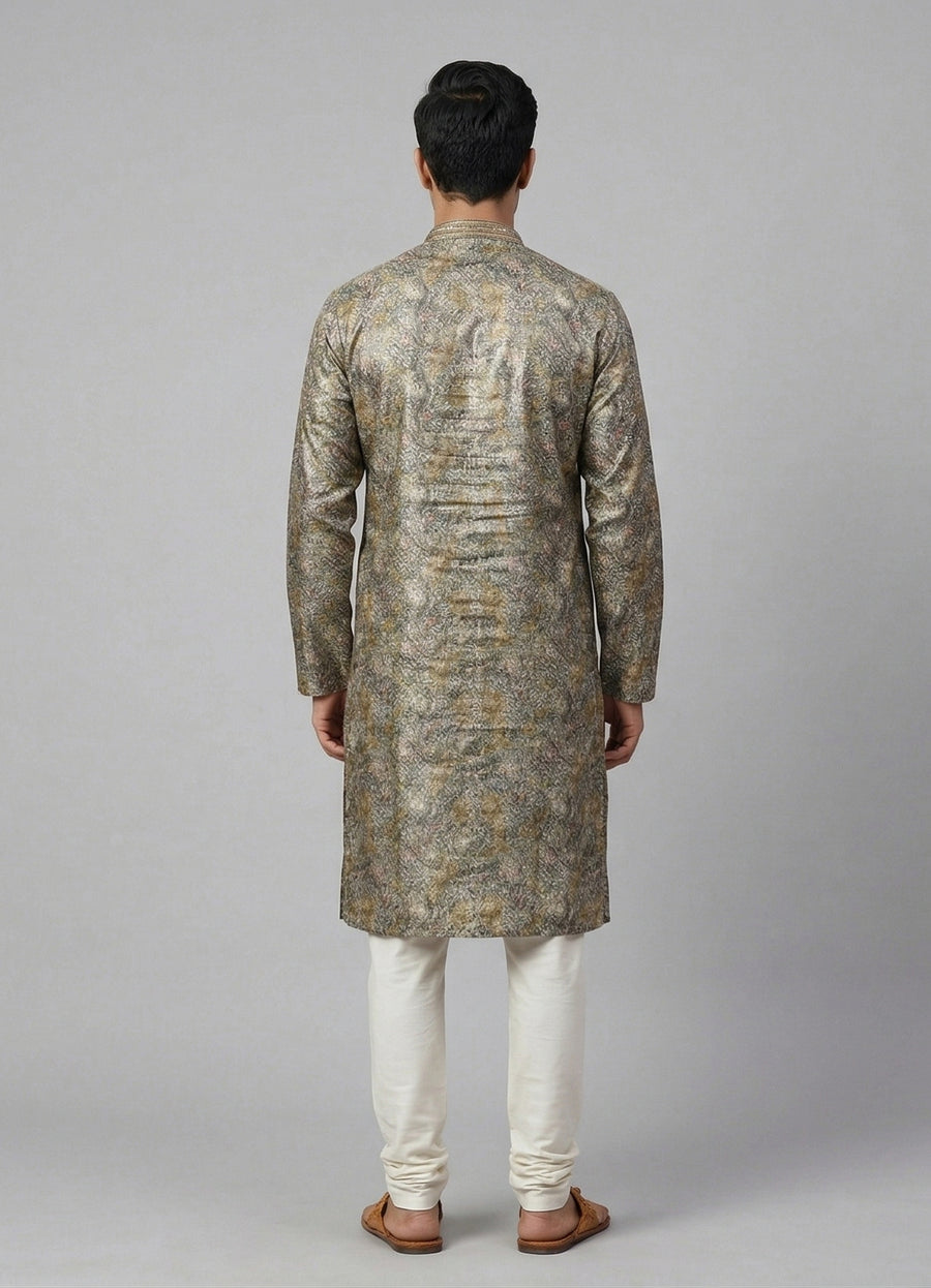 MLS PRINTED KURTA PAJAMA 2PCS
