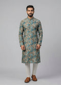 MLS PRINTED KURTA PAJAMA 2PCS