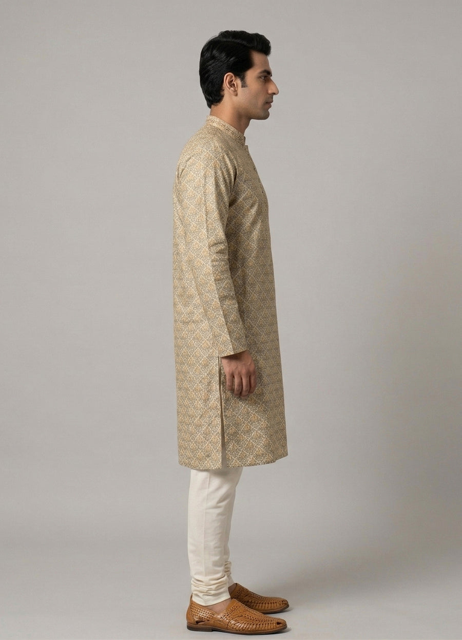 MLS PRINTED KURTA PAJAMA