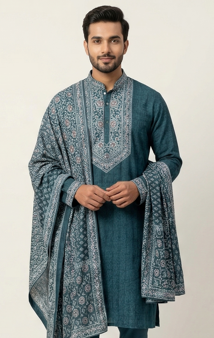 MLS KURTA PAJAMA STOLE