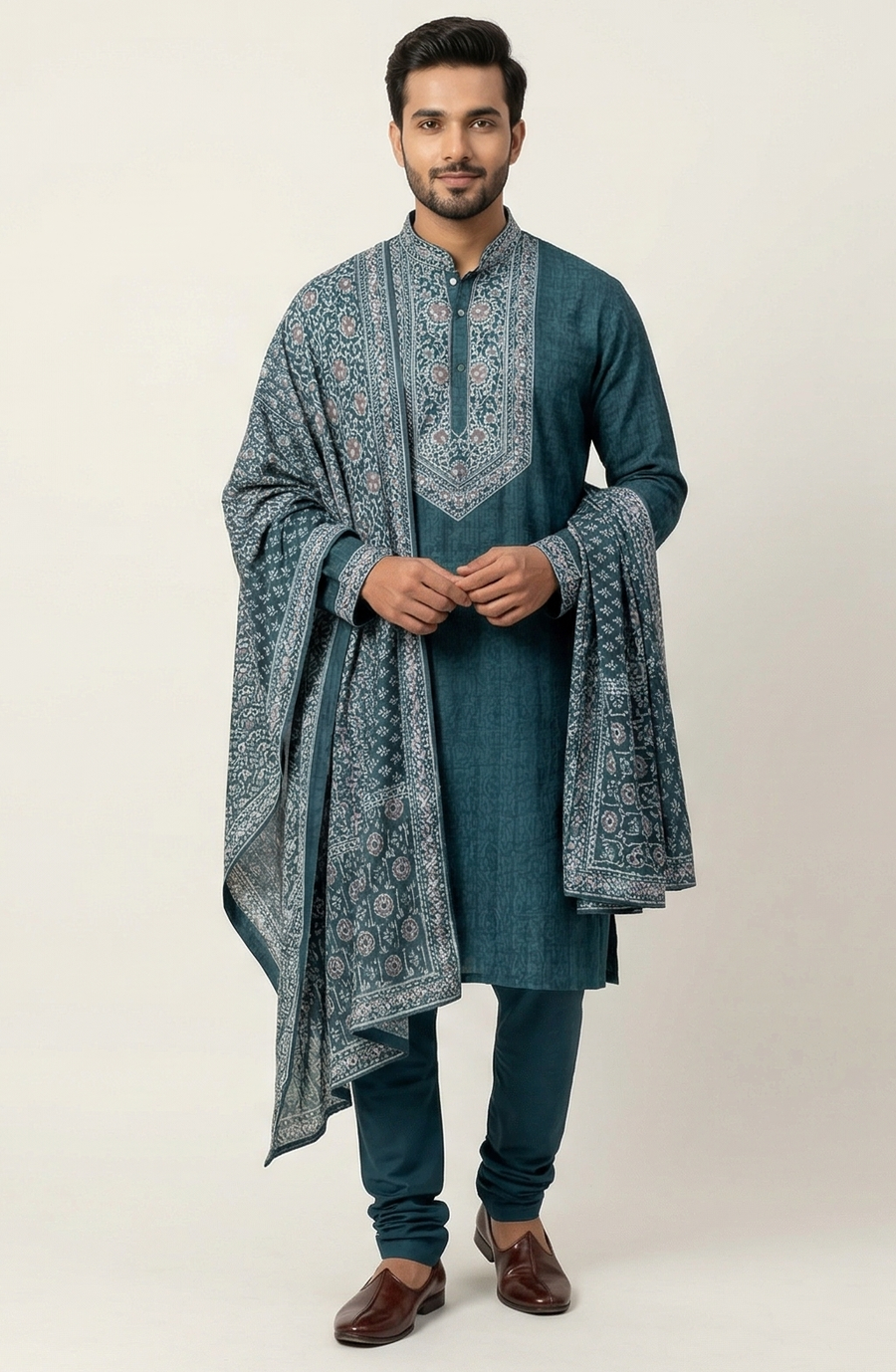 MLS KURTA PAJAMA STOLE