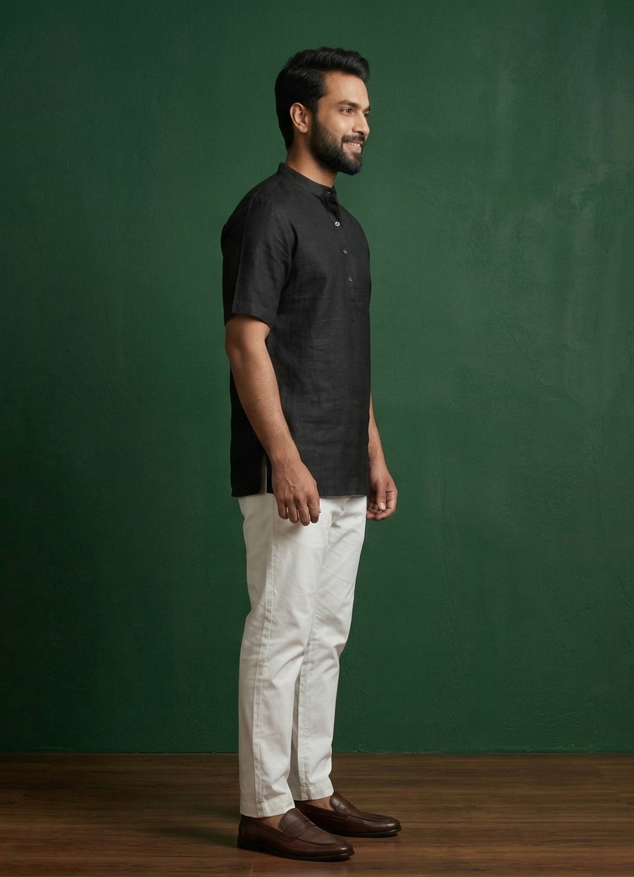 MLS PLAIN SHORT KURTA H/S