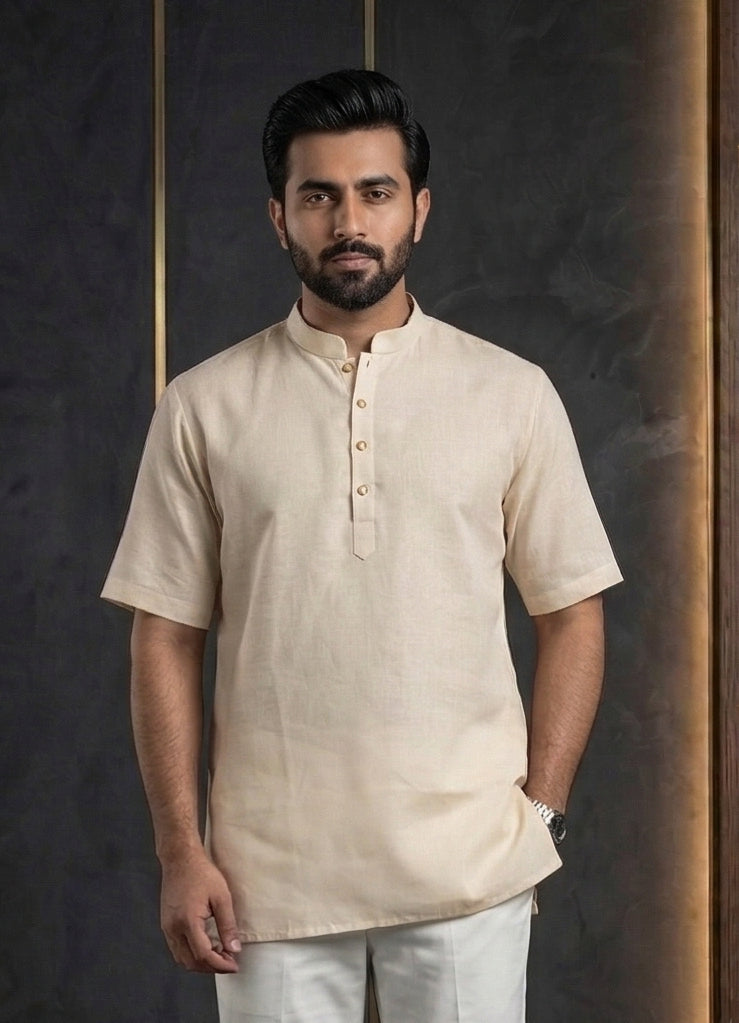 MLS PLAIN SHORT KURTA H/S