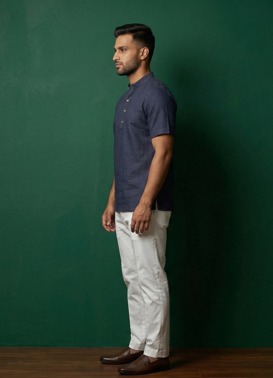 MLS PLAIN SHORT KURTA H/S