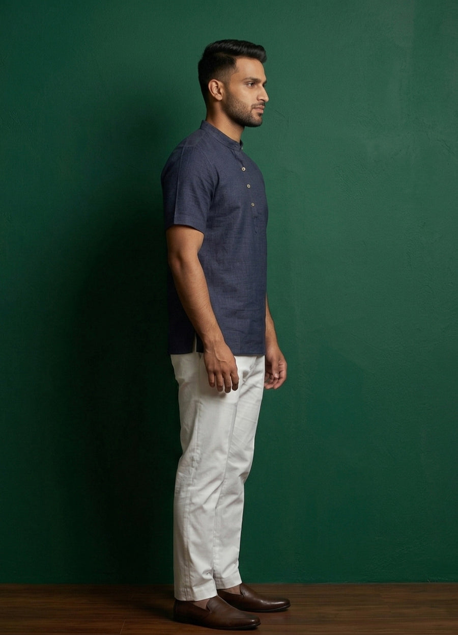 MLS PLAIN SHORT KURTA H/S