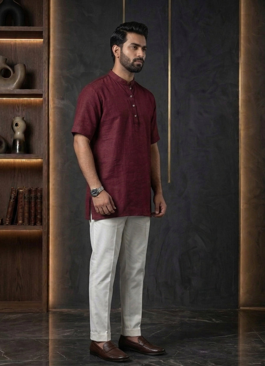 MLS PLAIN SHORT KURTA H/S