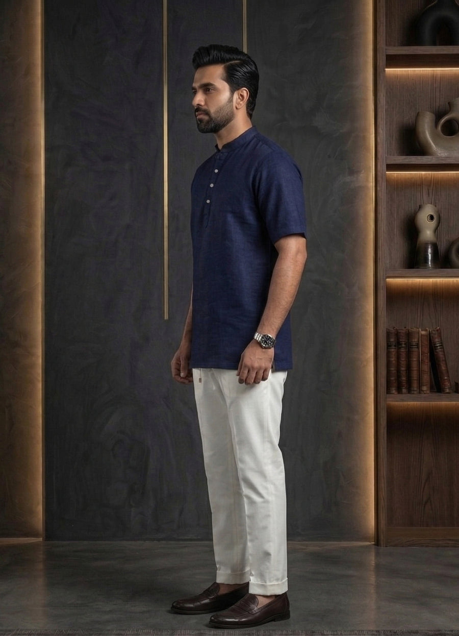 MLS PLAIN SHORT KURTA H/S