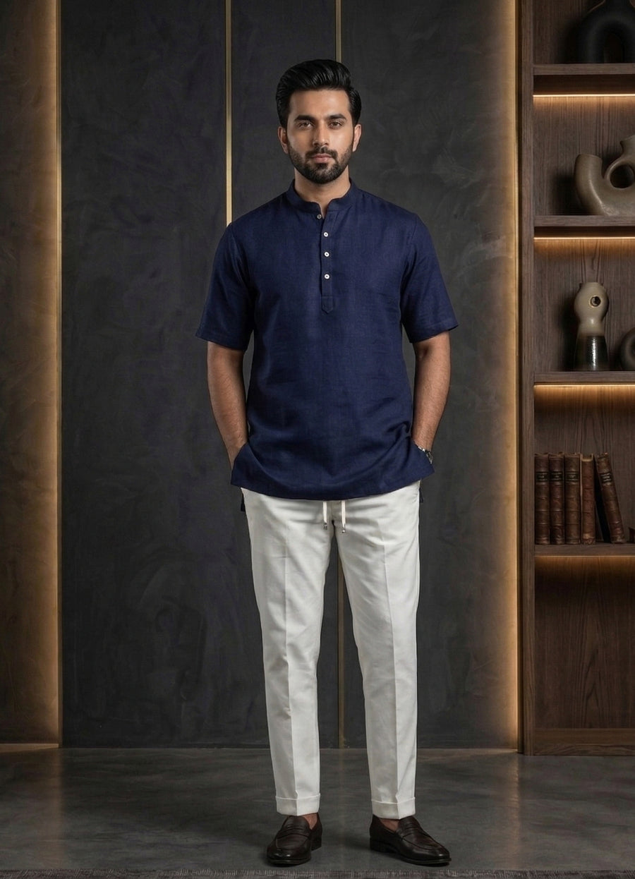 MLS PLAIN SHORT KURTA H/S