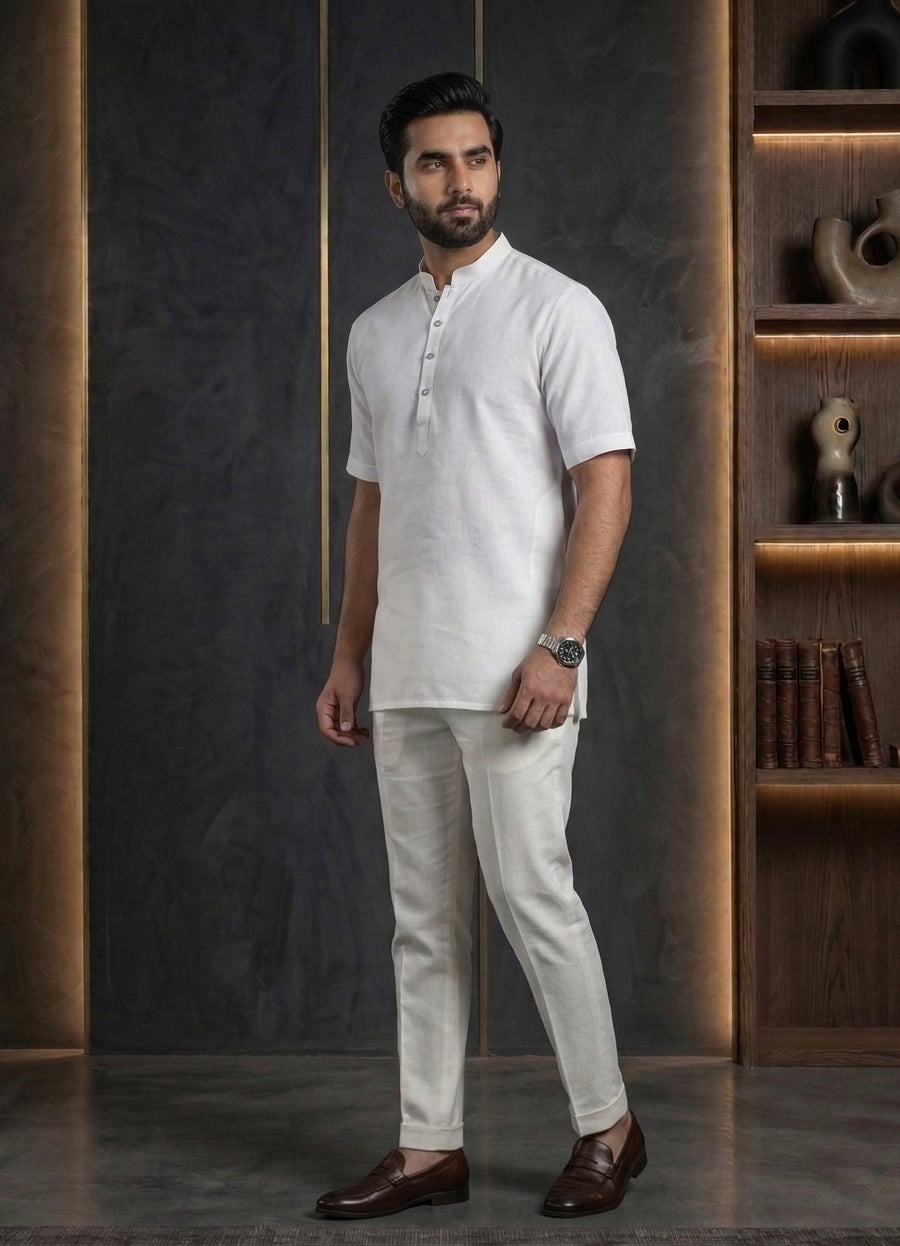 MLS PLAIN SHORT KURTA H/S