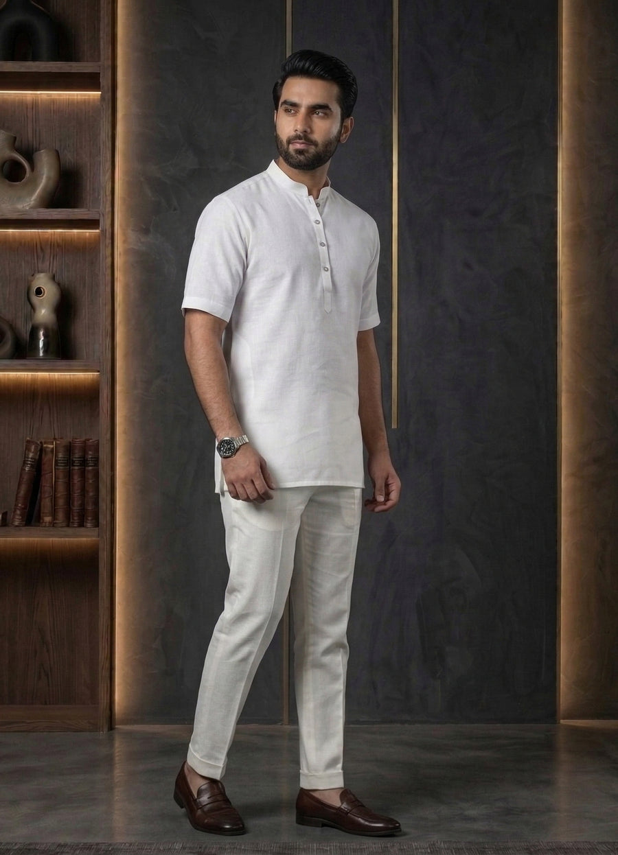 MLS PLAIN SHORT KURTA H/S