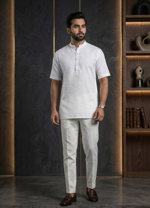 MLS PLAIN SHORT KURTA H/S