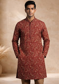 MLS EMBROIDERED KURTA PAJAMA 2PCS