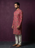 MLS PRINTED KURTA PAJAMA 2PCS