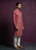 MLS PRINTED KURTA PAJAMA 2PCS