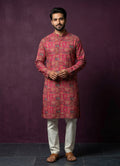 MLS PRINTED KURTA PAJAMA 2PCS