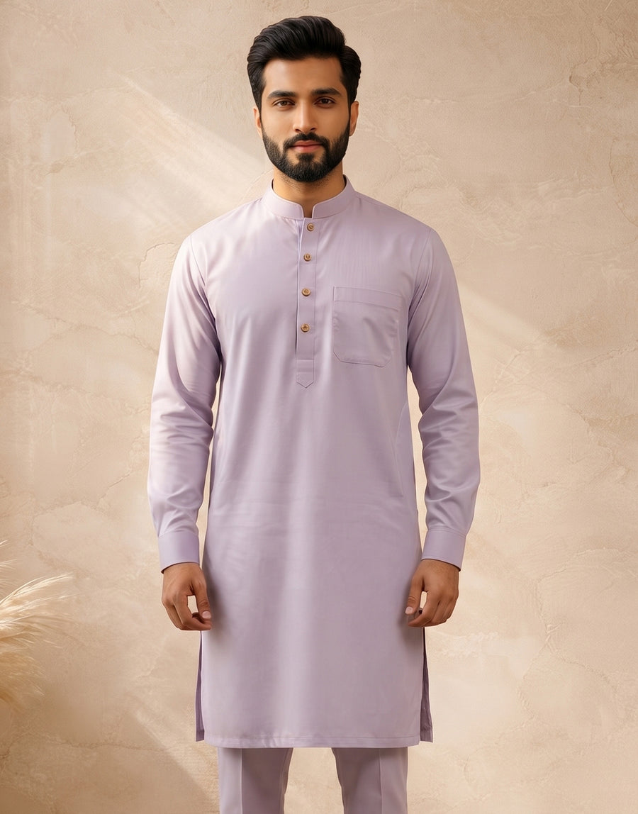 MLS COTTON KURTA PAJAMA 2PCS