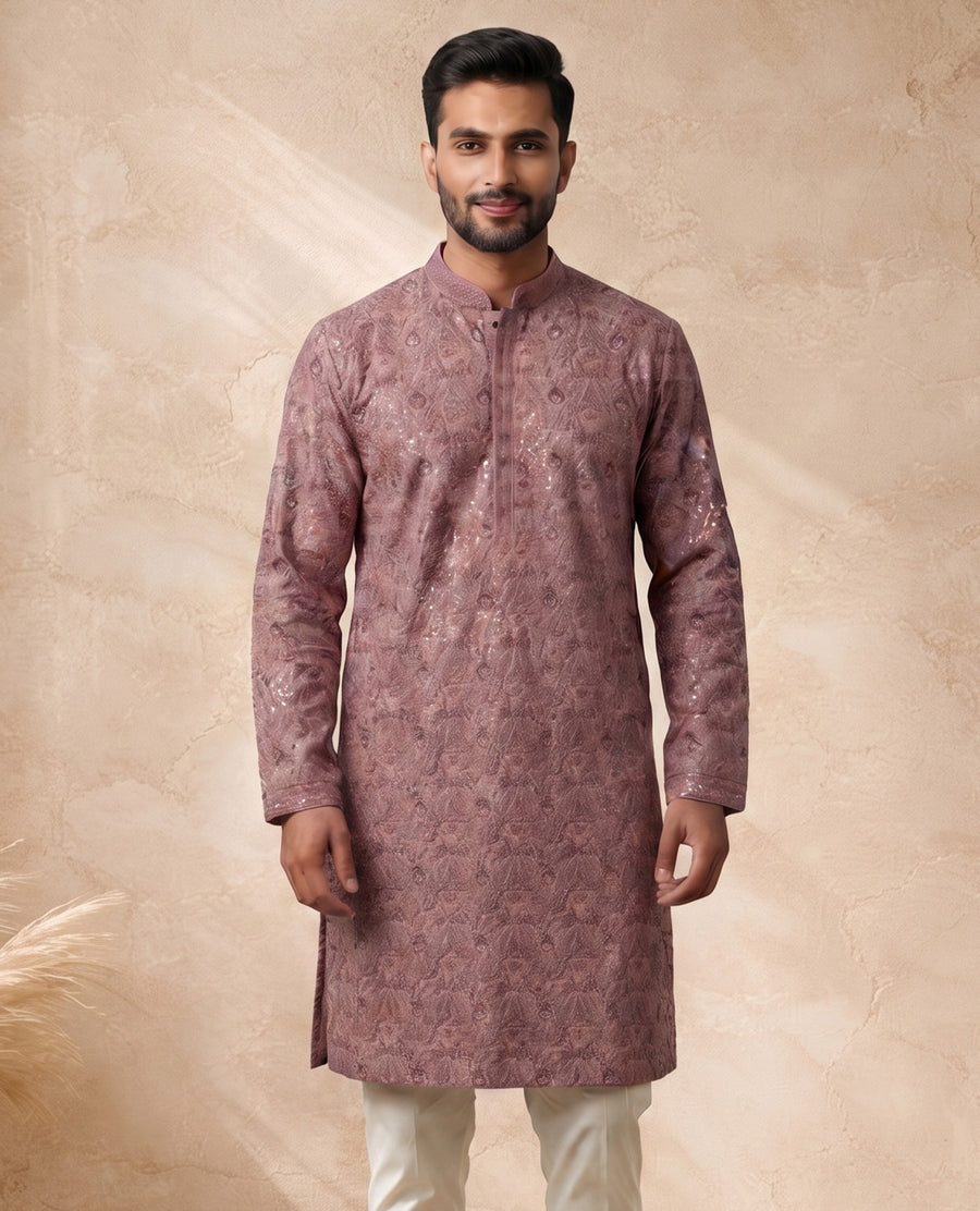 MLS PRINTED KURTA PAJAMA 2PCS