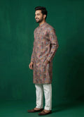 MLS PRINTED KURTA PAJAMA 2PCS