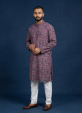 MLS PRINTED KURTA PAJAMA 2PCS