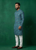 MLS PRINTED KURTA PAJAMA 2PCS