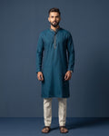 MLS COTTON KURTA PAJAMA 2PCS