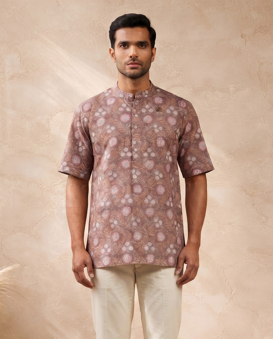 MLS PRINTED SHORT KURTA H/S