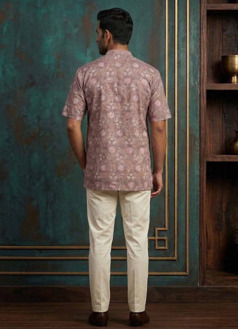 MLS PRINTED SHORT KURTA H/S