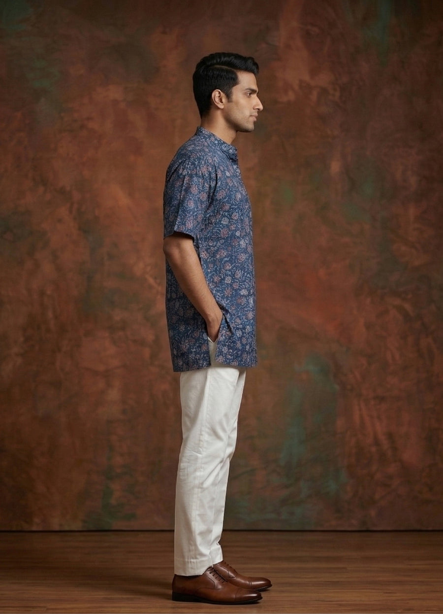 MLS PRINTED SHORT KURTA H/S
