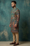 MLS EMBROIDERED KURTA PAJAMA