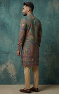 MLS EMBROIDERED KURTA PAJAMA
