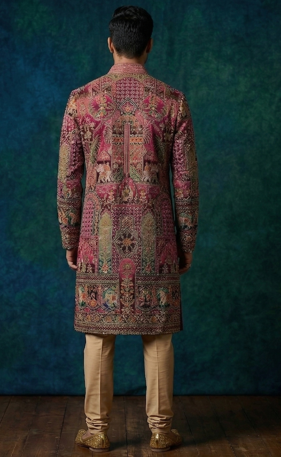 MLS EMBROIDERED KURTA PAJAMA