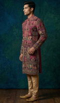MLS EMBROIDERED KURTA PAJAMA