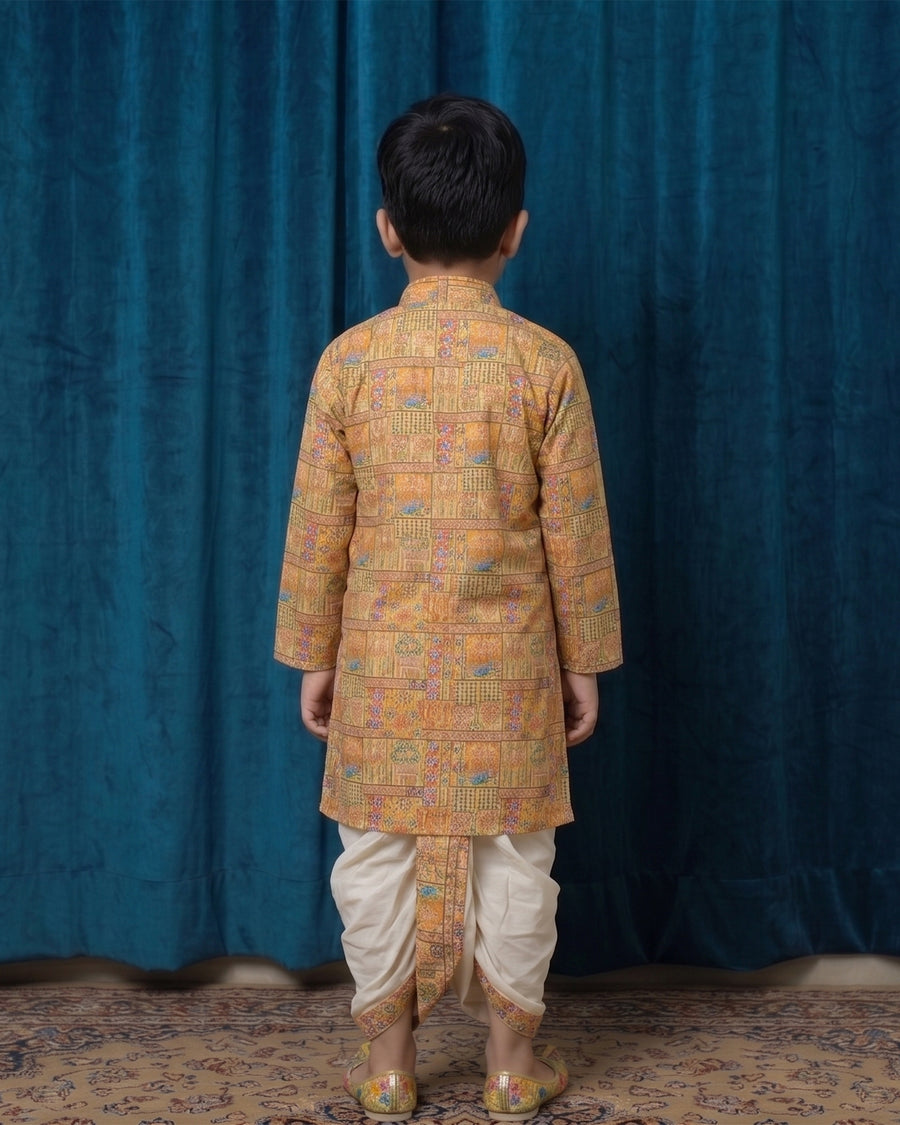 MLS KIDS KURTA DHOTI SET 2PCS