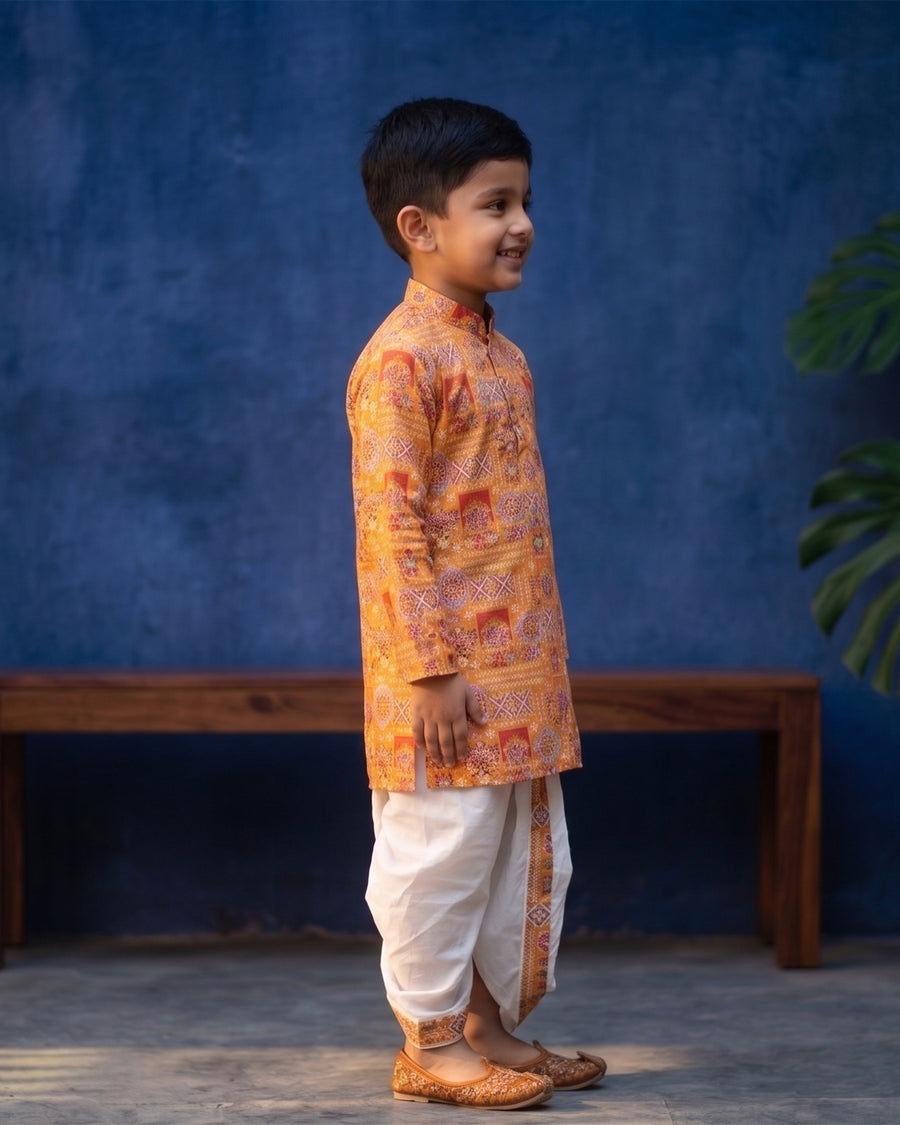 MLS KIDS KURTA DHOTI SET 2PCS