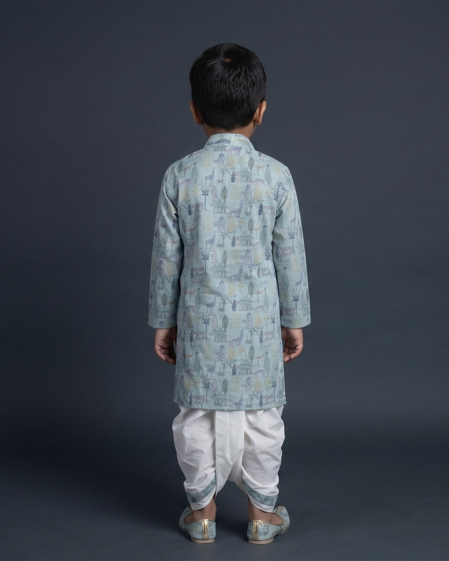 MLS KIDS KURTA DHOTI SET 2PCS