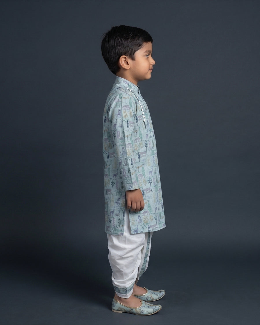 MLS KIDS KURTA DHOTI SET 2PCS