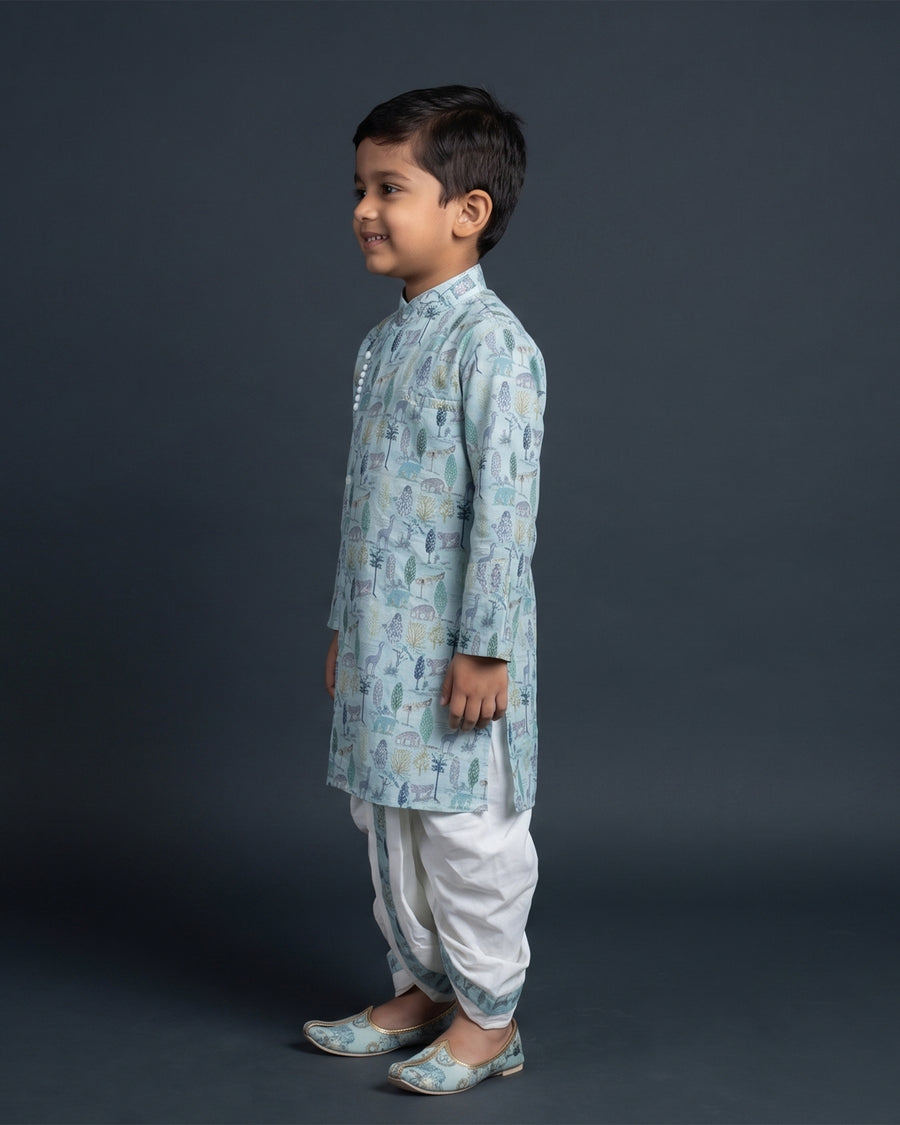MLS KIDS KURTA DHOTI SET 2PCS