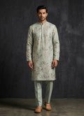 MLS EMBROIDERED KURTA PAJAMA 2PCS